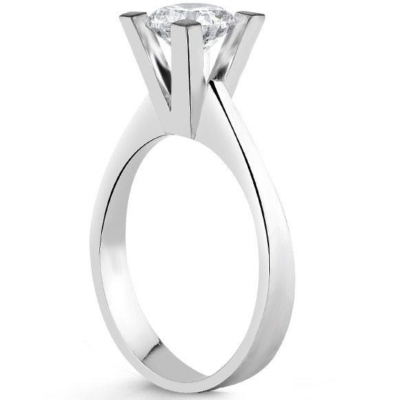 1.00 ct.D Color SI HRD Sertifikalı Tektaş Yüzük